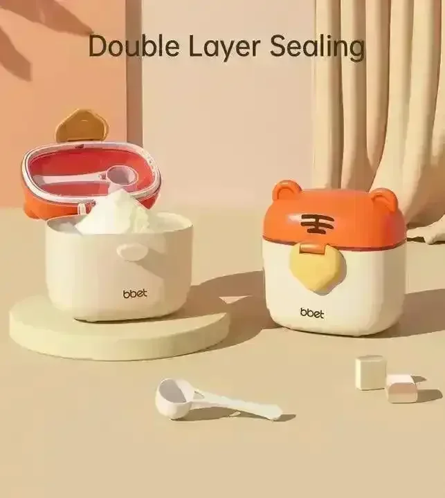 Baby Formula Tiger Shape Container With Spoon