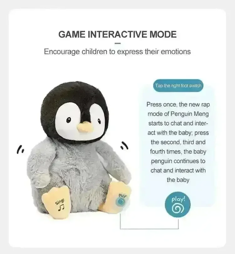Baby GUND Kissy the Penguin Plushie - Image 8
