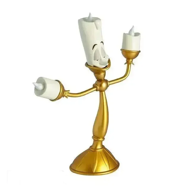 Beauty And The Beast Cogsworth Clock & Lumiere Candle Figurines - Image 16