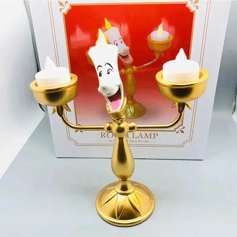 Beauty And The Beast Cogsworth Clock & Lumiere Candle Figurines - Image 17