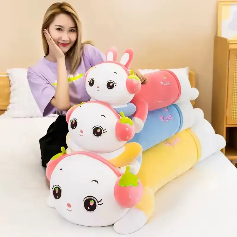 Strawberry Headphone Bunny Long Pillow (60 cm) - Image 2