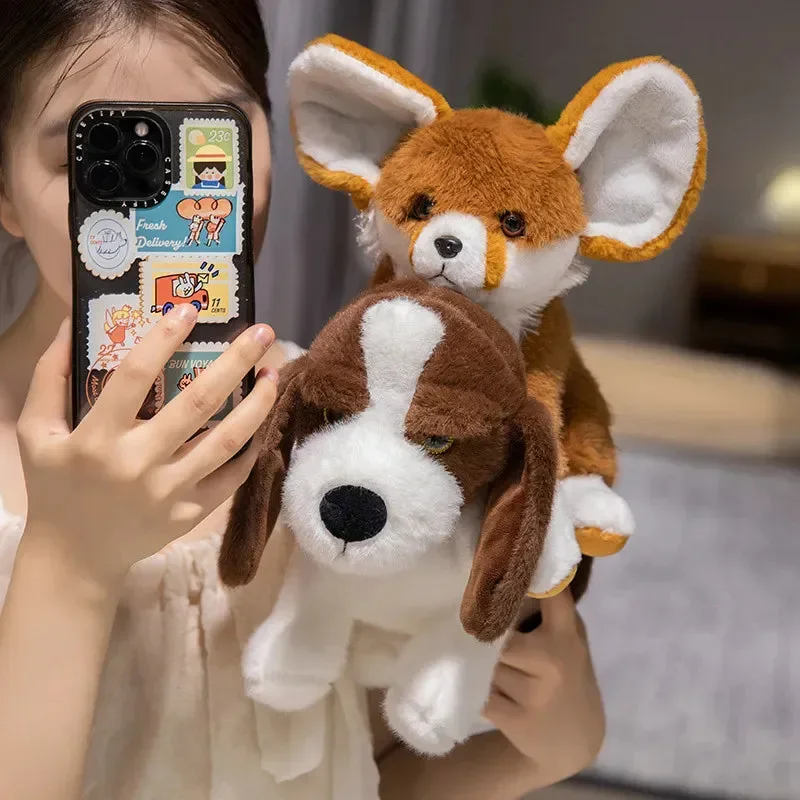 Big-Eared Hound & Fox Plush (28 cm) - Image 3