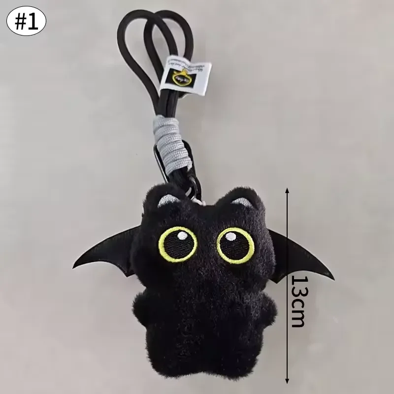 Black Hero Cat Plush Keychain - Image 18