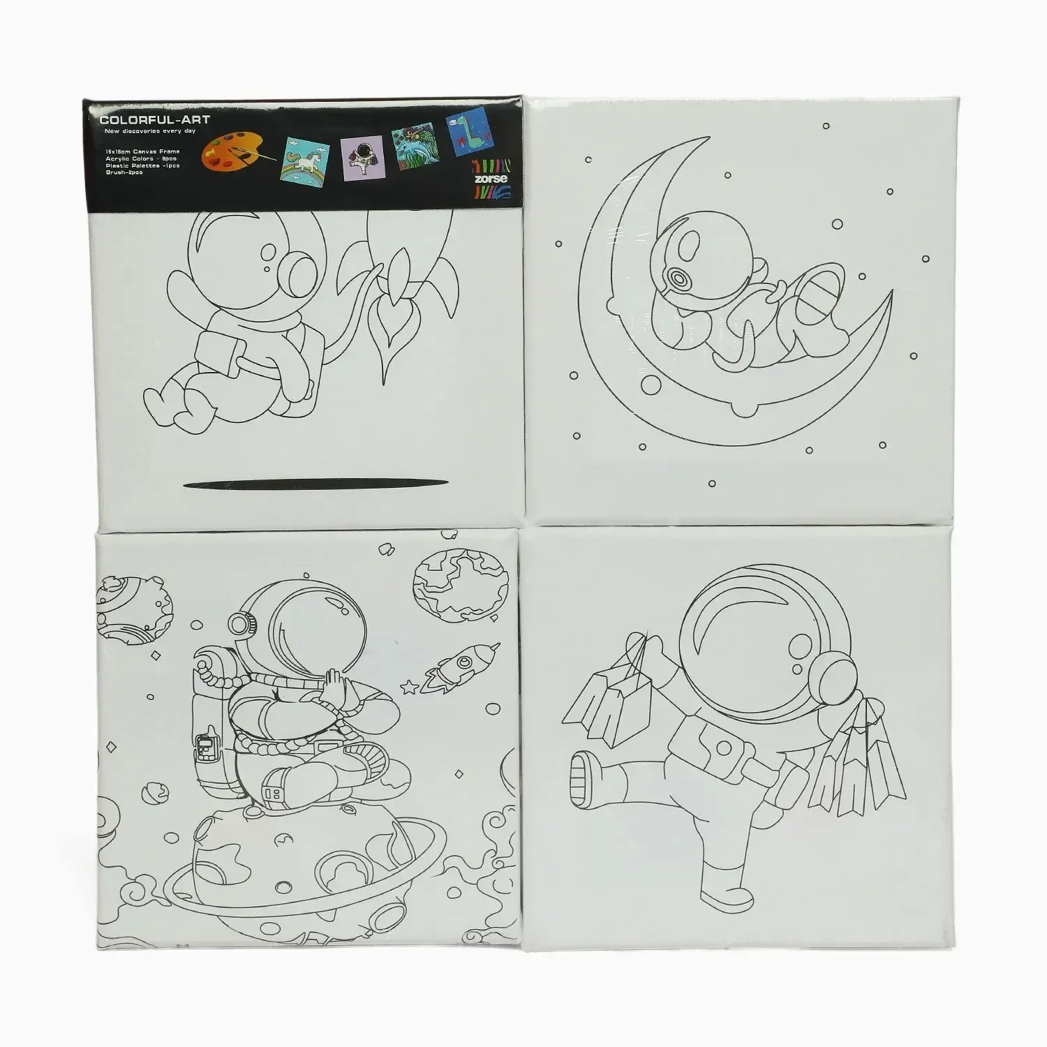 Blank Artistic Pre-Drawn Canvas Set (6x6) - Image 6