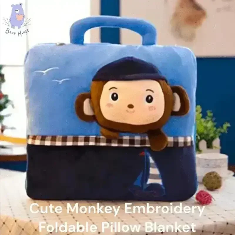 Soft Pillow Monkey Cushion & Blanket - Image 7