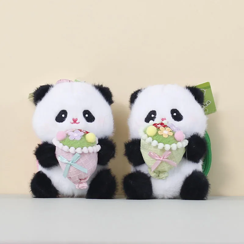 Blooming Panda Plush Keychain - Image 2