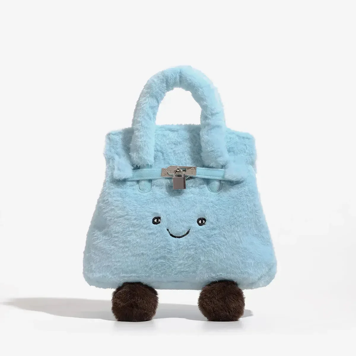 Blue Fuzzy Feels Kawaii Plush Bags - Image 7