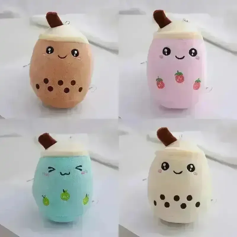 Boba Milk Tea Expressive Plush Keychain - Image 3