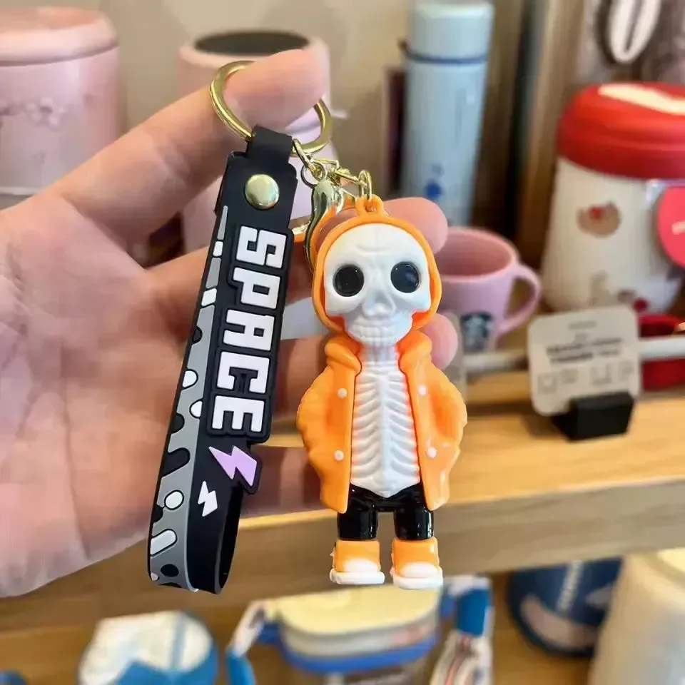 Bone Brigade Hooded Skeleton Keychain - Image 2