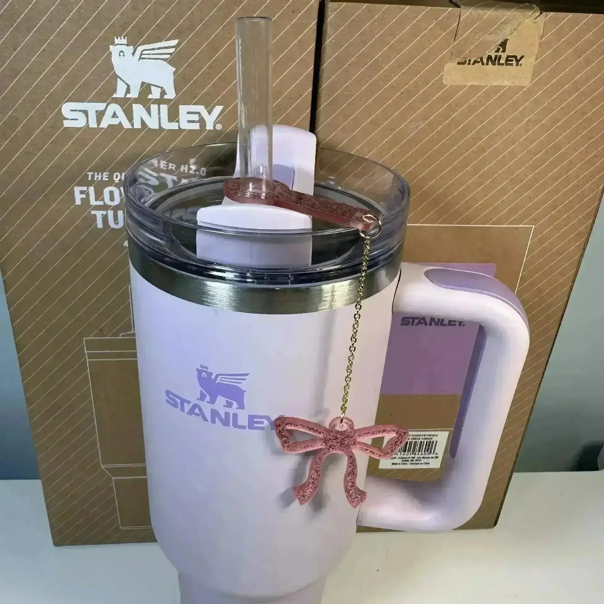 Bow-Shaped Straw Pendant for Stanley Cup - Image 10
