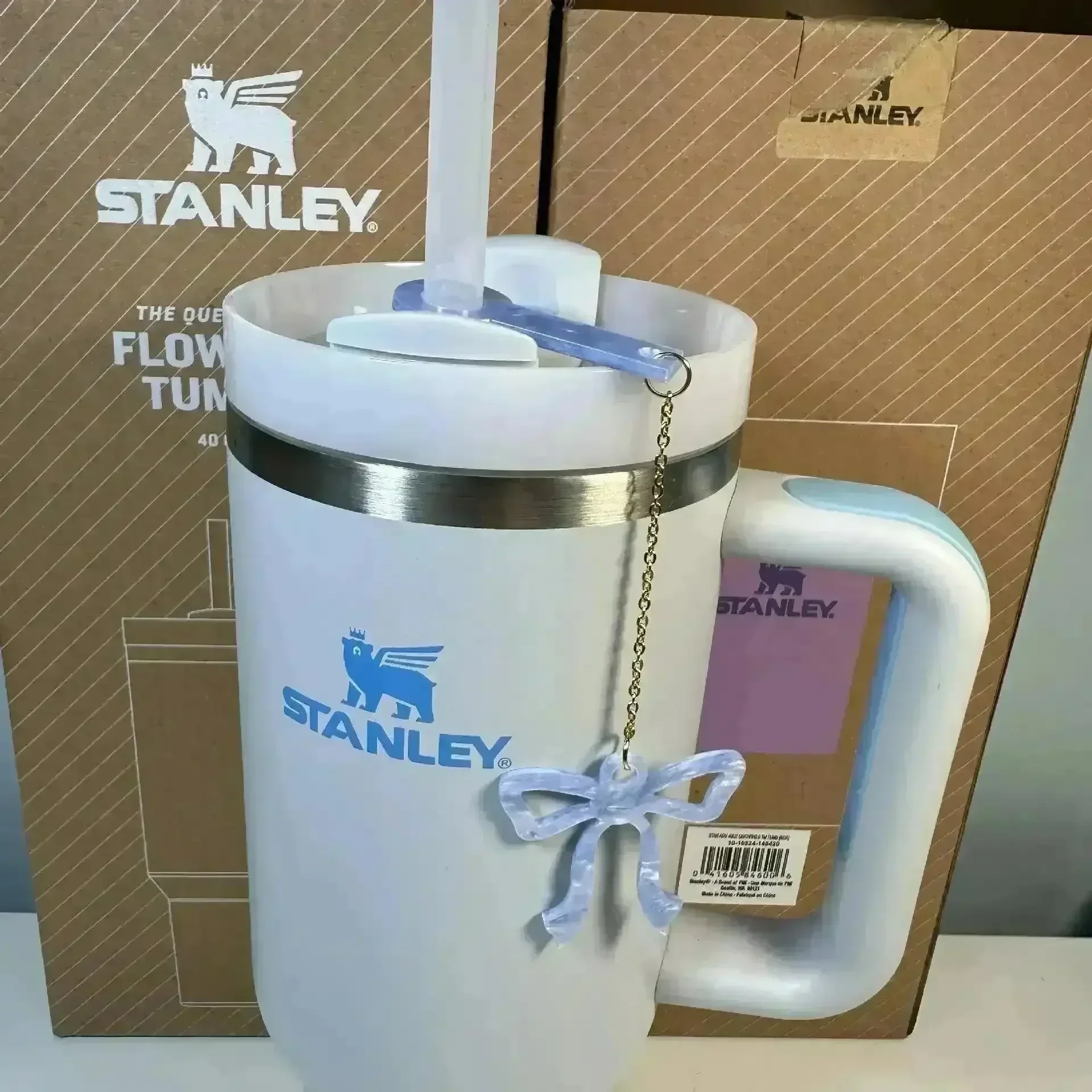 Bow-Shaped Straw Pendant for Stanley Cup - Image 11