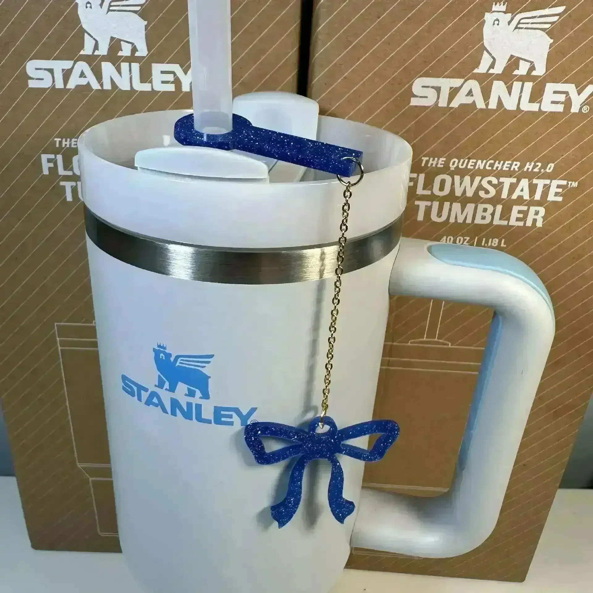 Bow-Shaped Straw Pendant for Stanley Cup - Image 13