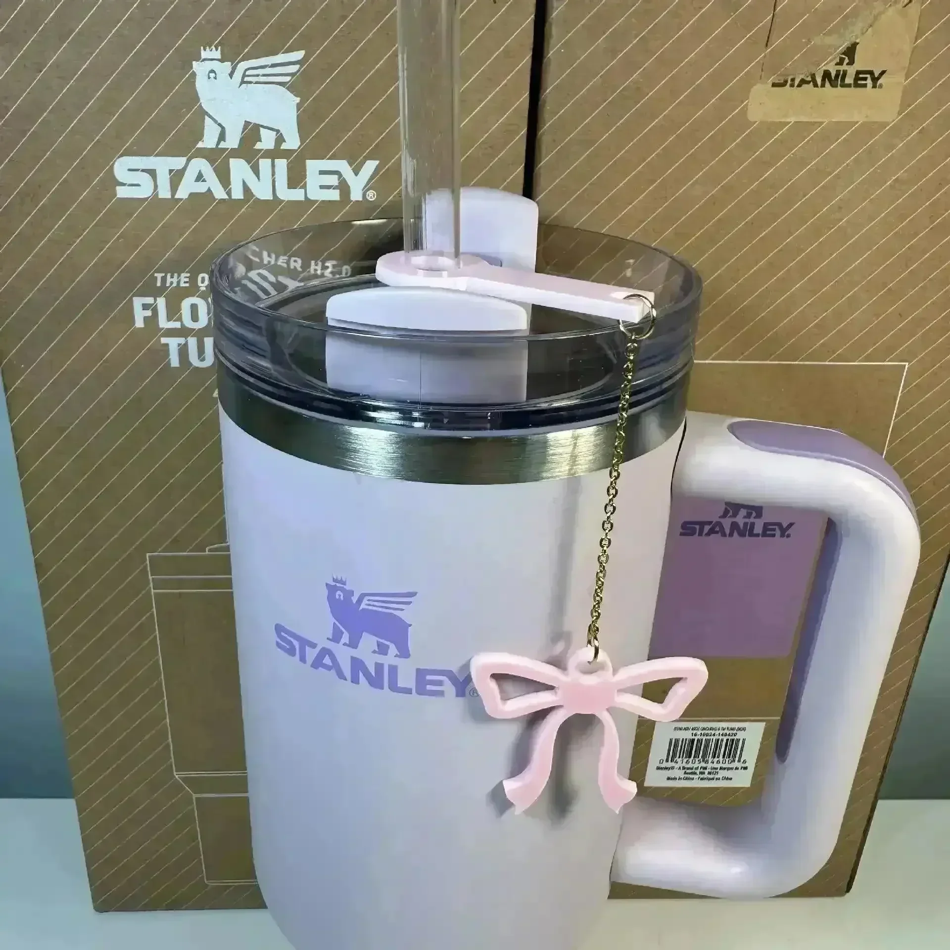 Bow-Shaped Straw Pendant for Stanley Cup - Image 2