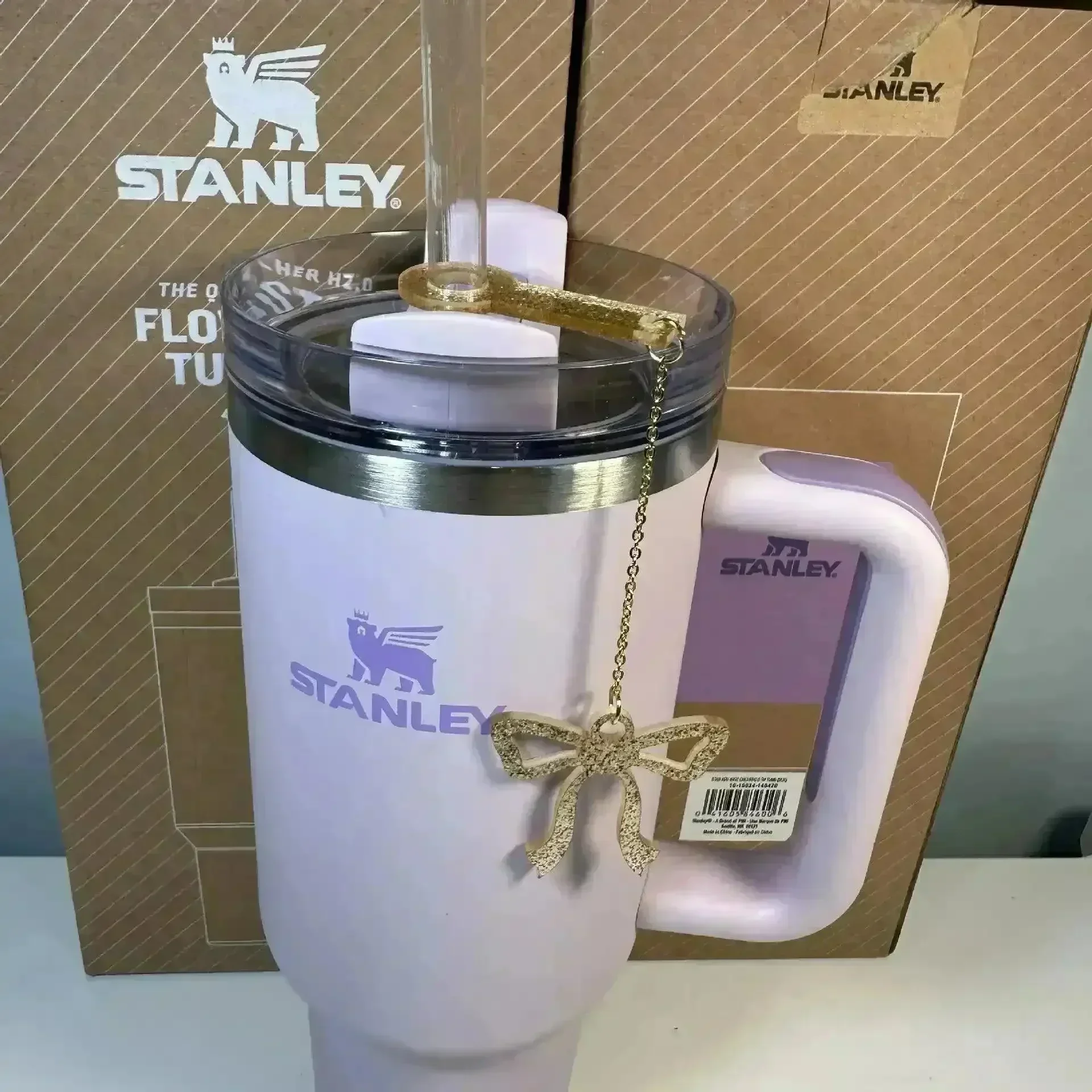 Bow-Shaped Straw Pendant for Stanley Cup - Image 3