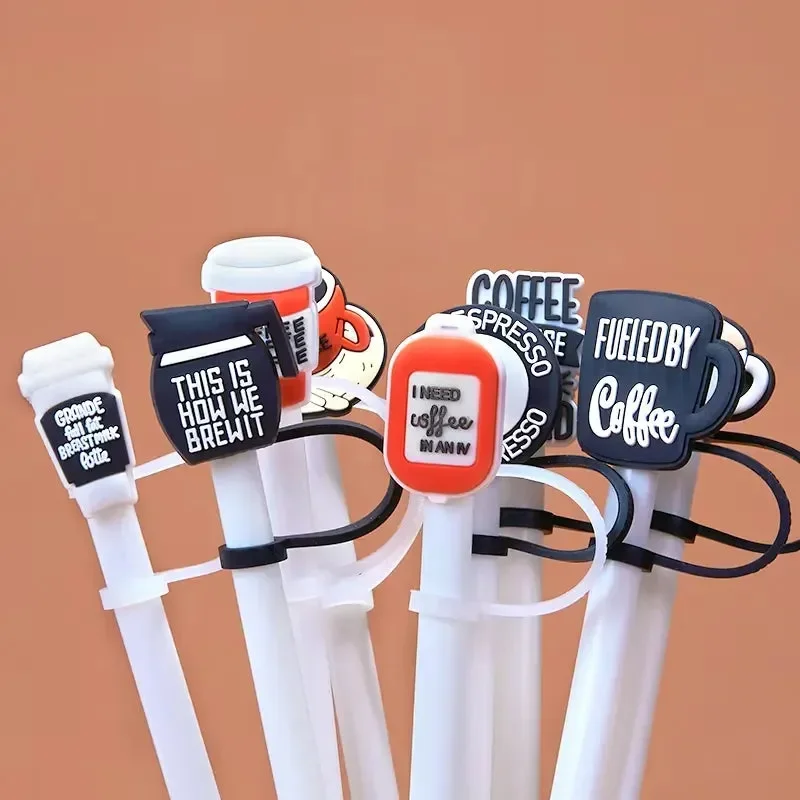 Brewtiful Coffee Themed Straw Toppers For 30 oz/40 oz Tumblers - Image 2