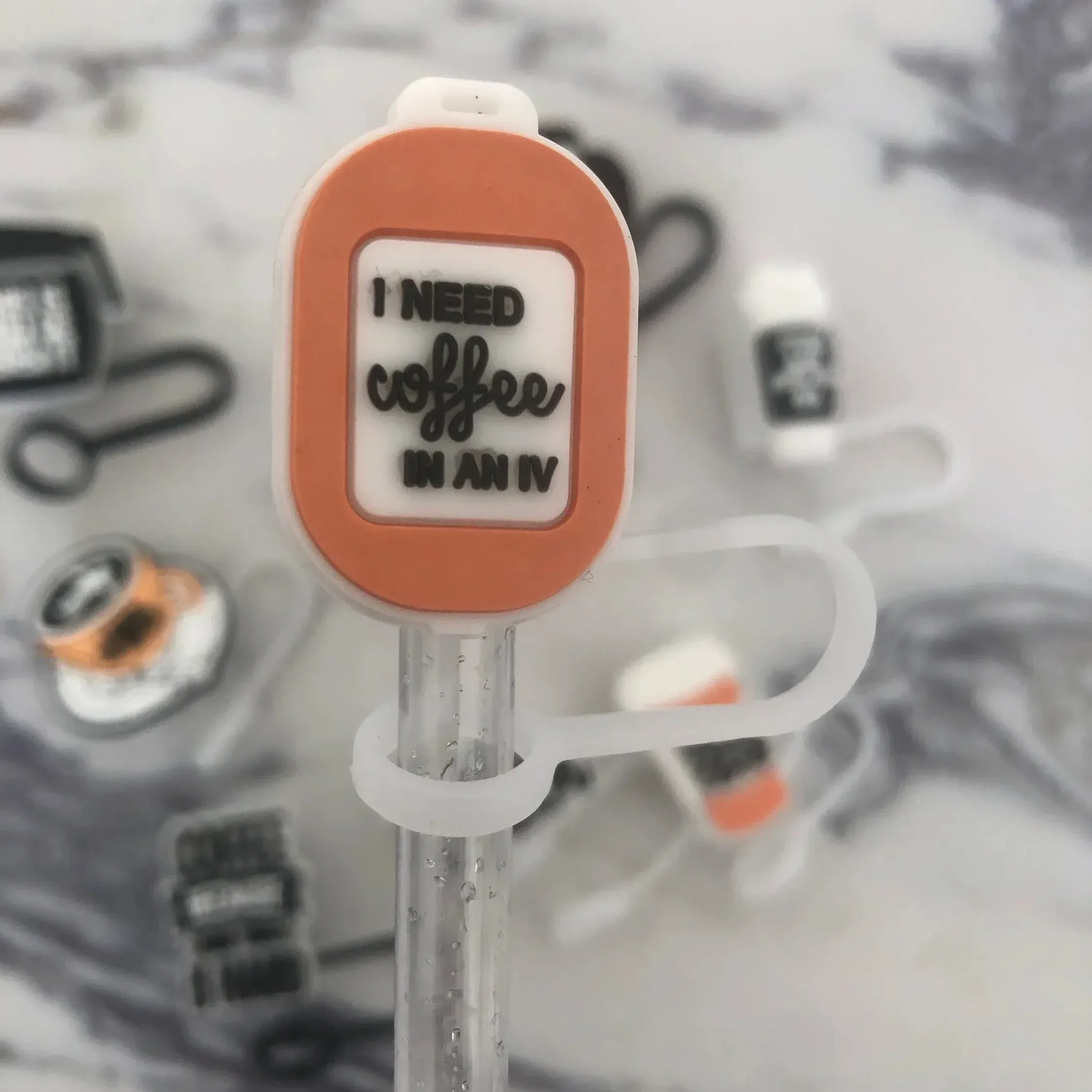 Brewtiful Coffee Themed Straw Toppers For 30 oz/40 oz Tumblers - Image 9