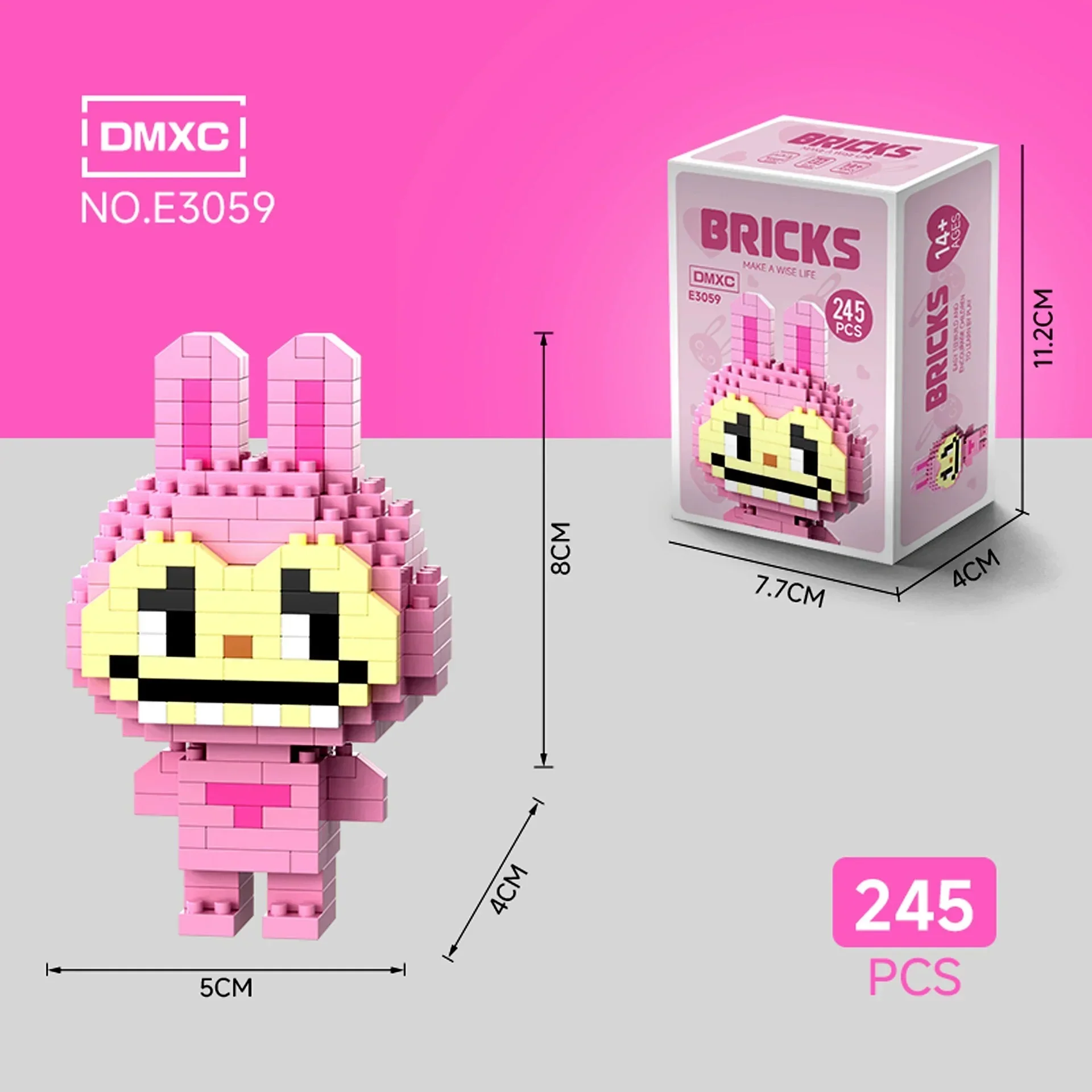 Bricks Labubu Micro Building Blocks - Image 9