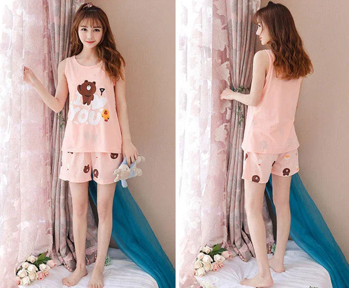 Brown Bear Snuggle Top & Shorts - Image 6
