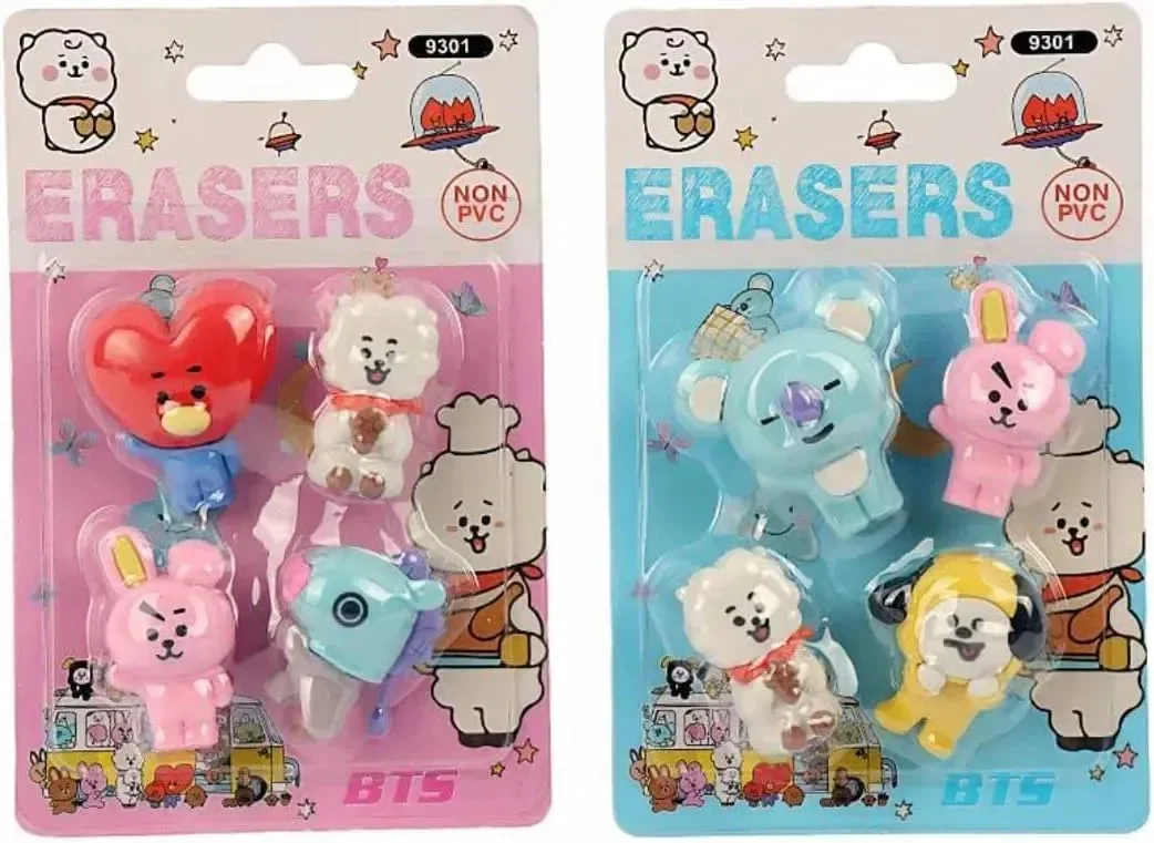 BT21 Clean Slate Eraser (Set of 4) - Image 9
