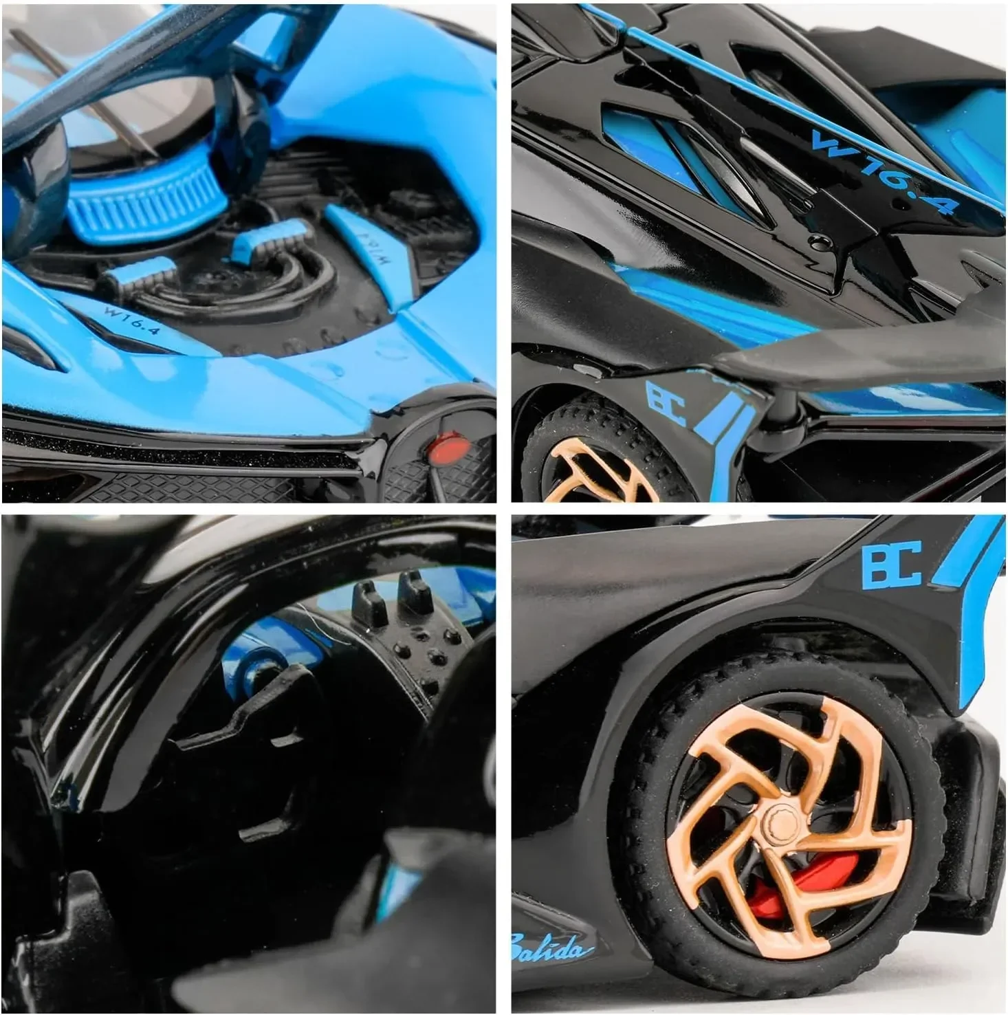 Bugatti Fire Meteor 1:32 Scale Die-Cast Supercar - Image 3