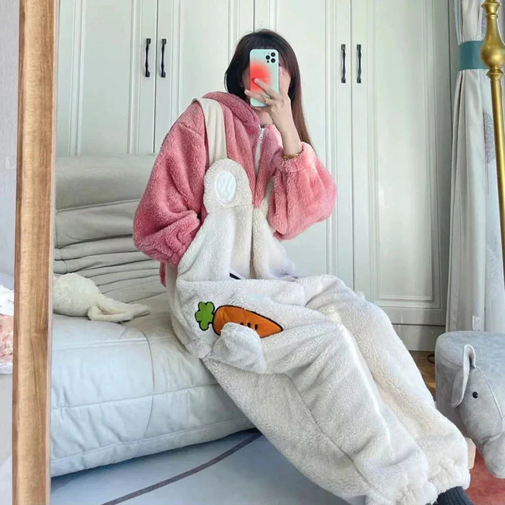 Bunny Bliss Cozy Winter Onesie - Image 6