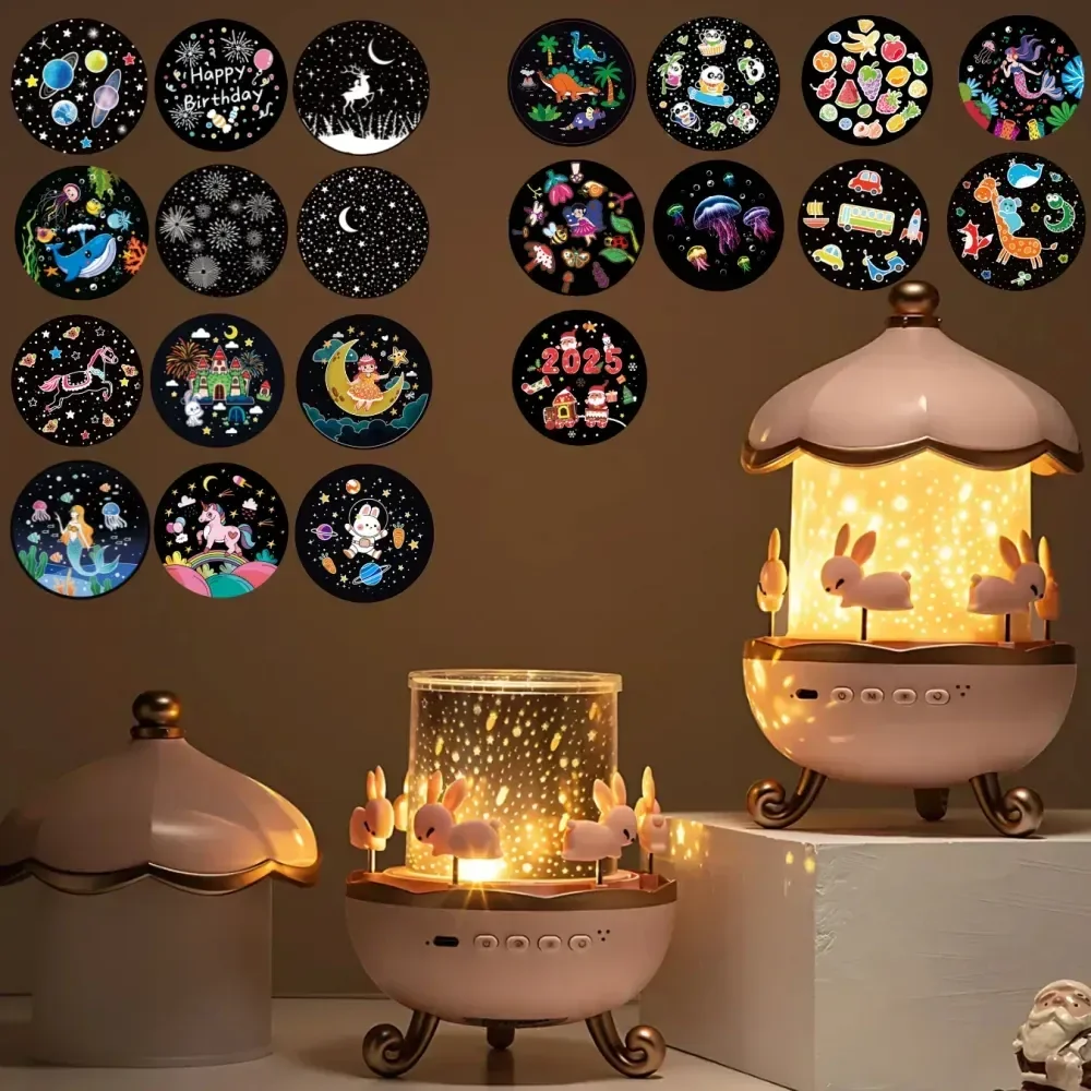 Bunny Tail Carousel Projector Night Lamp - Image 7