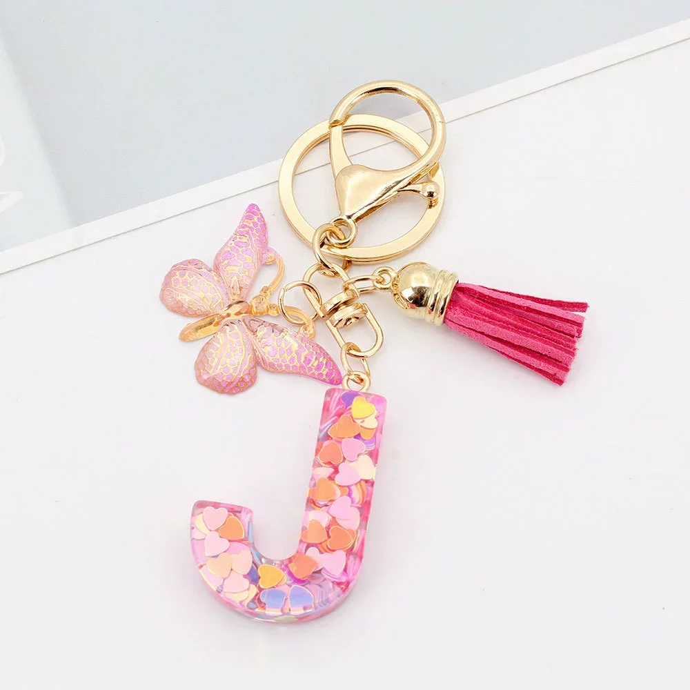 Butterfly Prism Initial Luxe Keychain - Image 13