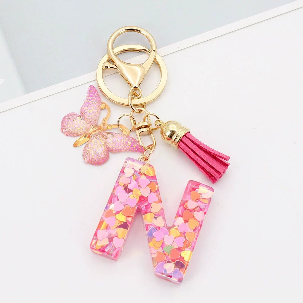 Butterfly Prism Initial Luxe Keychain - Image 17