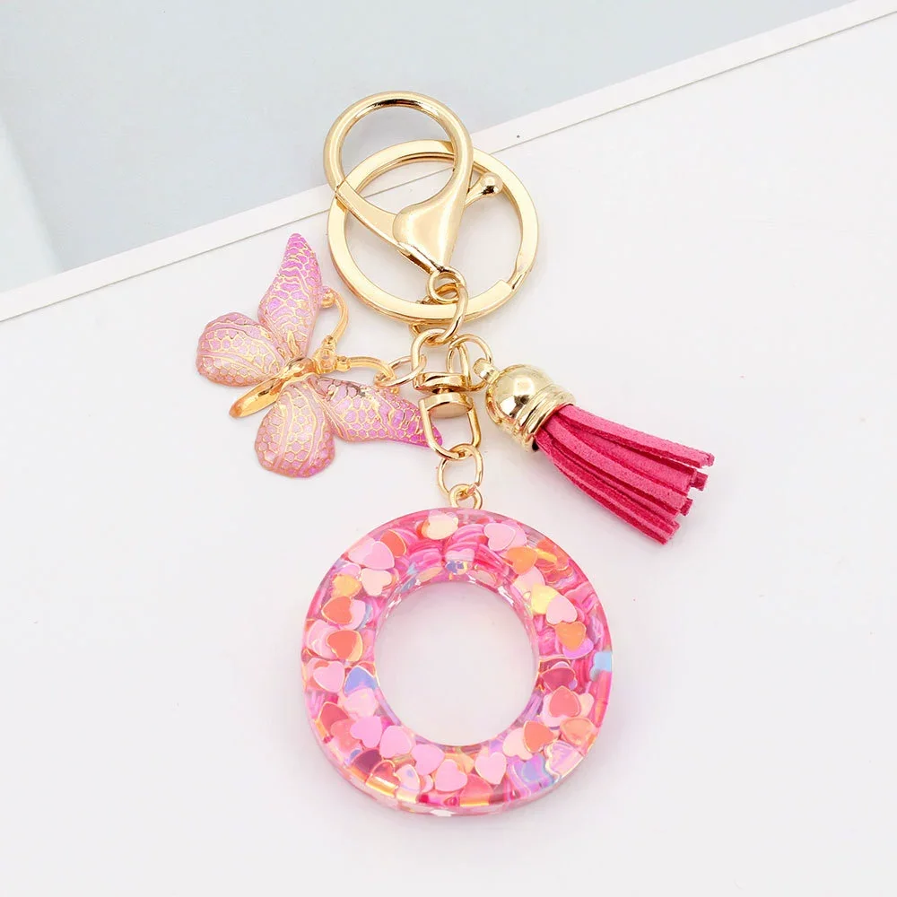 Butterfly Prism Initial Luxe Keychain - Image 18