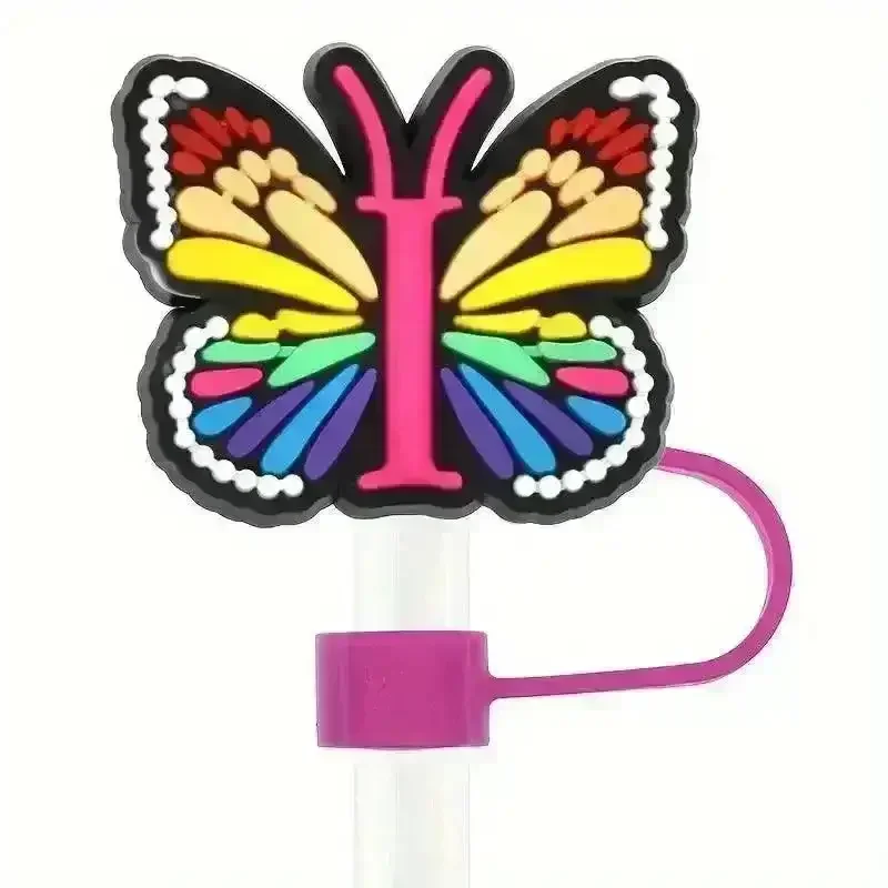 Butterfly Style Letters Silicone Straw Tip Covers For Stanley Cup - Image 18