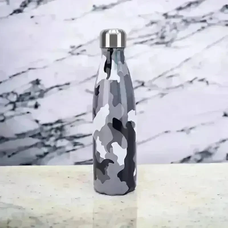 Camouflage Cola Metal Water Bottle (500 ml) - Image 7