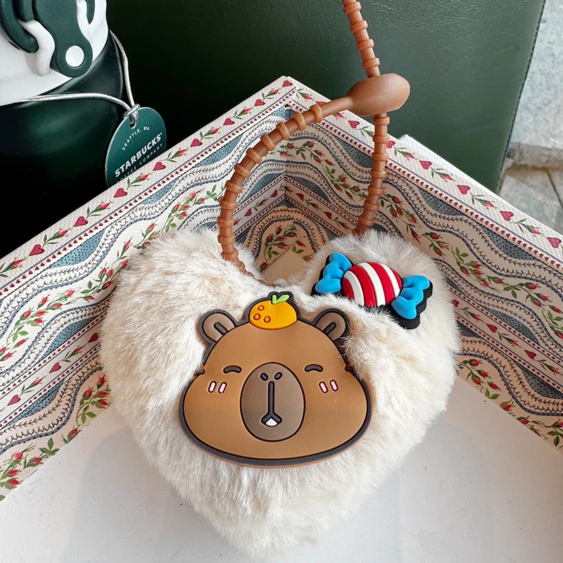 Capy Heart Plush Keychain - Image 4