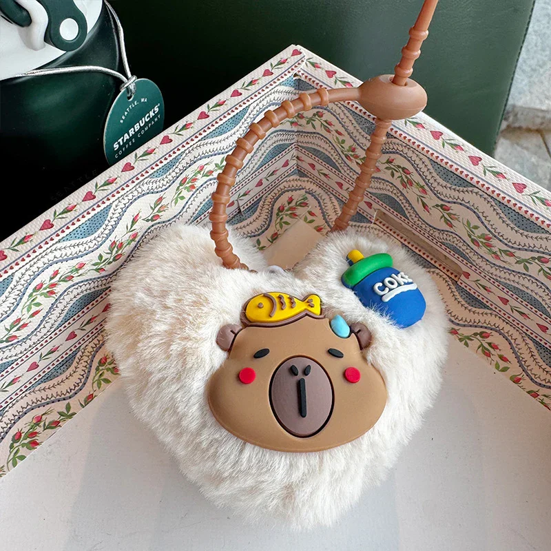 Capy Heart Plush Keychain - Image 5