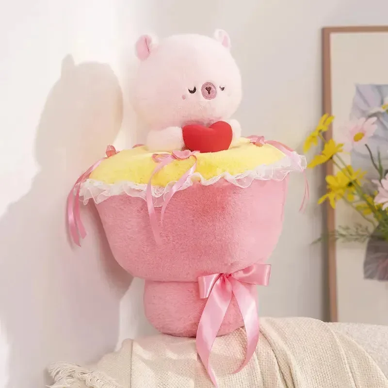 Heartfelt Hugs Capy-Panda Plush Bouquet - Image 10