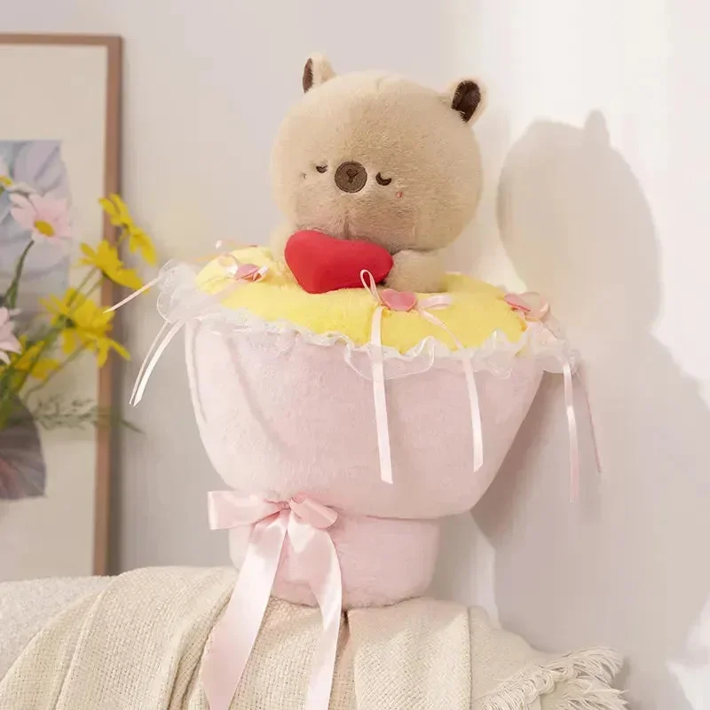 Heartfelt Hugs Capy-Panda Plush Bouquet - Image 12