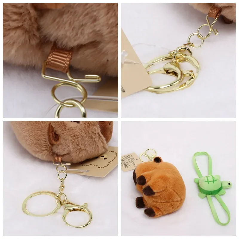 Capy Turtle Backpack Plush Keychain - Image 4