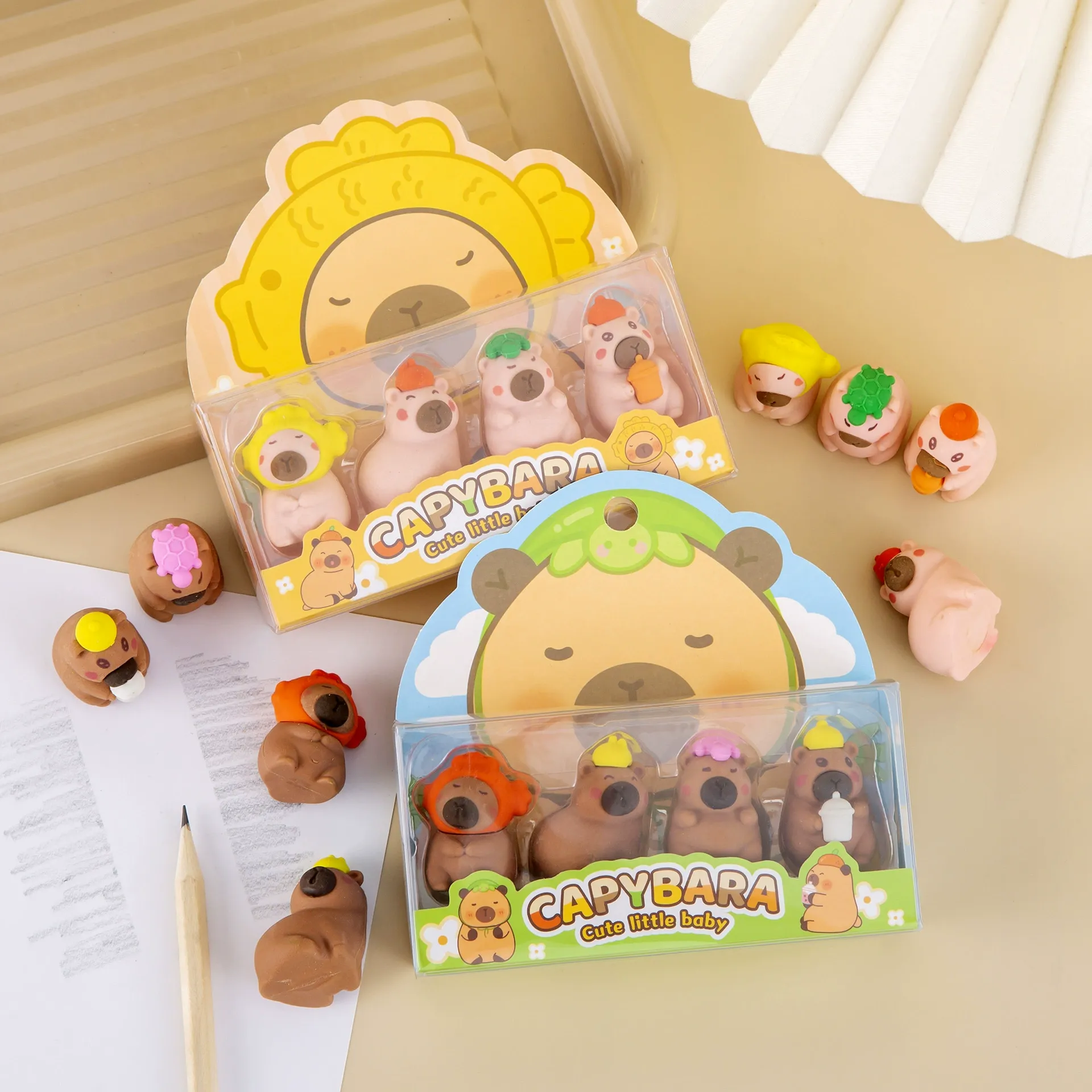Capybara 3D Figurine Eraser Set - Image 5