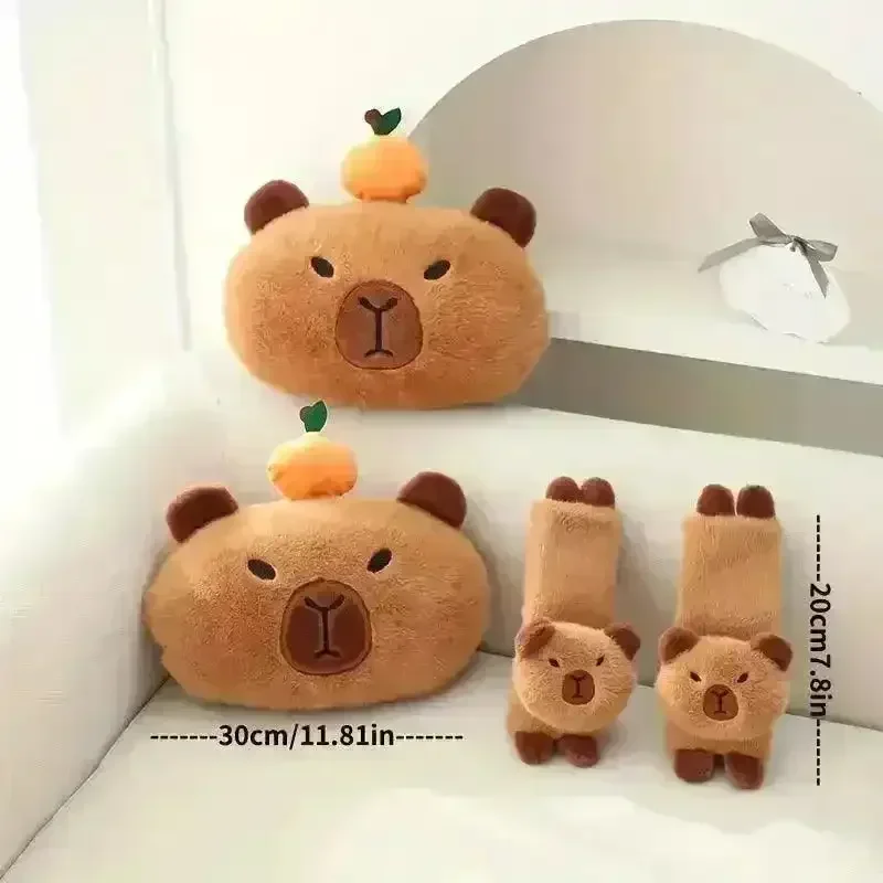 Capybara Car Headrest and Seatbelt Protector - Image 9