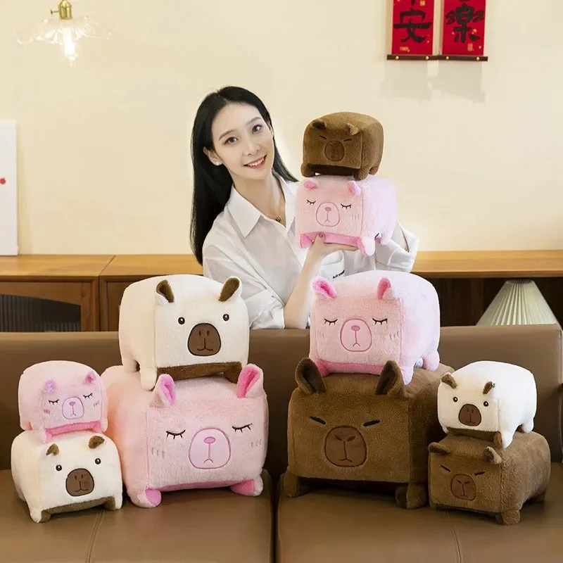 Capybara Cubist Cuddles Plush Stool - Image 2
