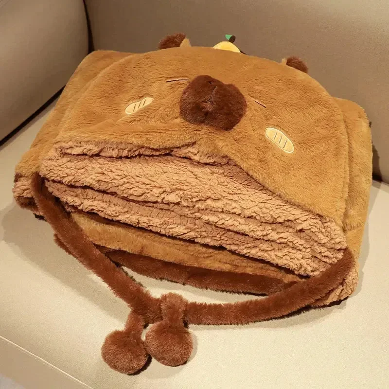 Capybara Cuddle Cloak with Plush Paws - Image 5
