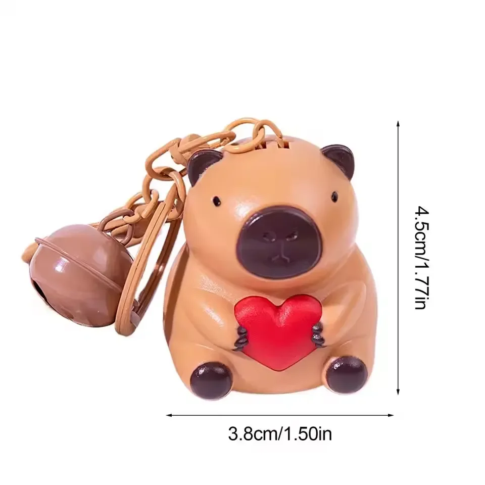 Capybara Heart-Throb Love You Keychain - Image 9