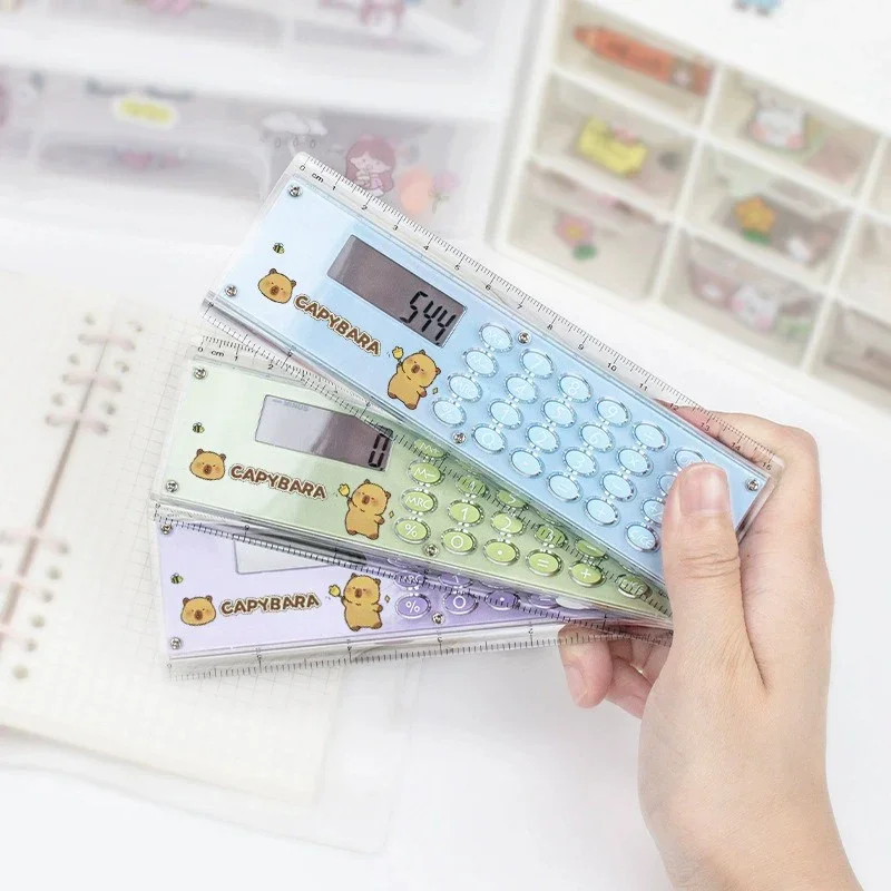 Capybara Joy 2 in 1 Ruler & Calculator