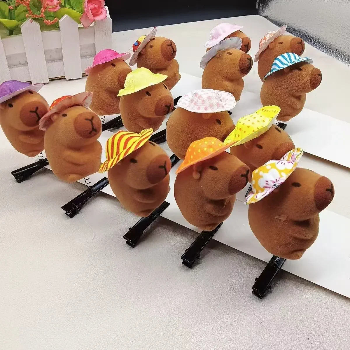 Capybara Velvet Zen Hair Clip - Image 2