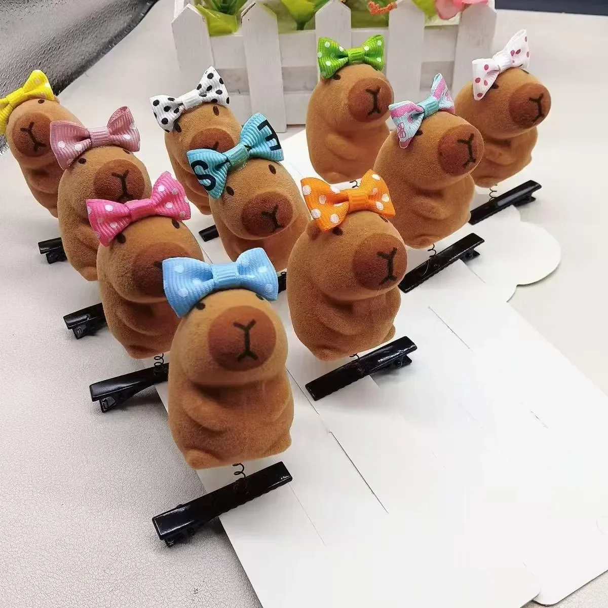 Capybara Velvet Zen Hair Clip - Image 3