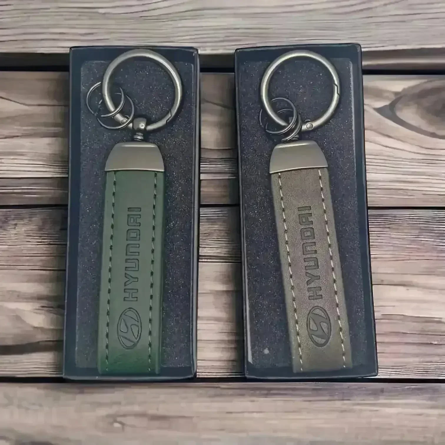 Car and Bike Brand Leather Keychain - Image 3