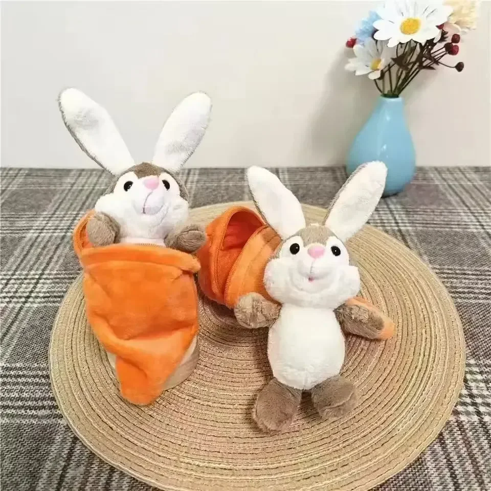 Carrot Rabbit Plush Keychain - Image 4