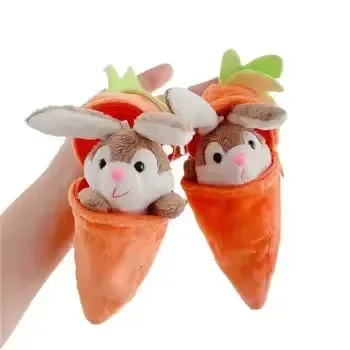 Carrot Rabbit Plush Keychain - Image 7