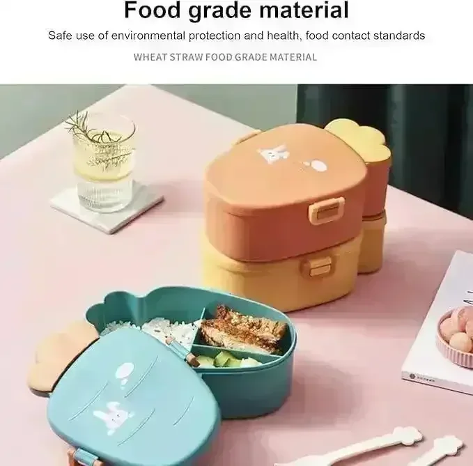 Carrot Bliss Kids Tiffin Box - Image 3