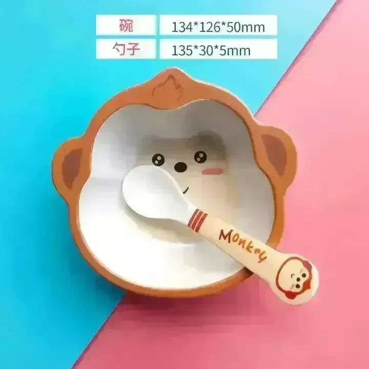 Cartoon Bamboo Fiber Food Dinnerware (Set of 2) - Image 7