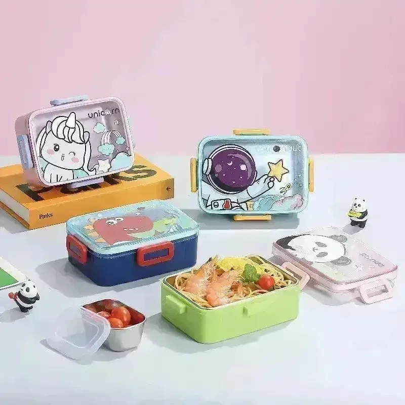 Cartoon Themed Stainless Steel Lunch Box - Image 2